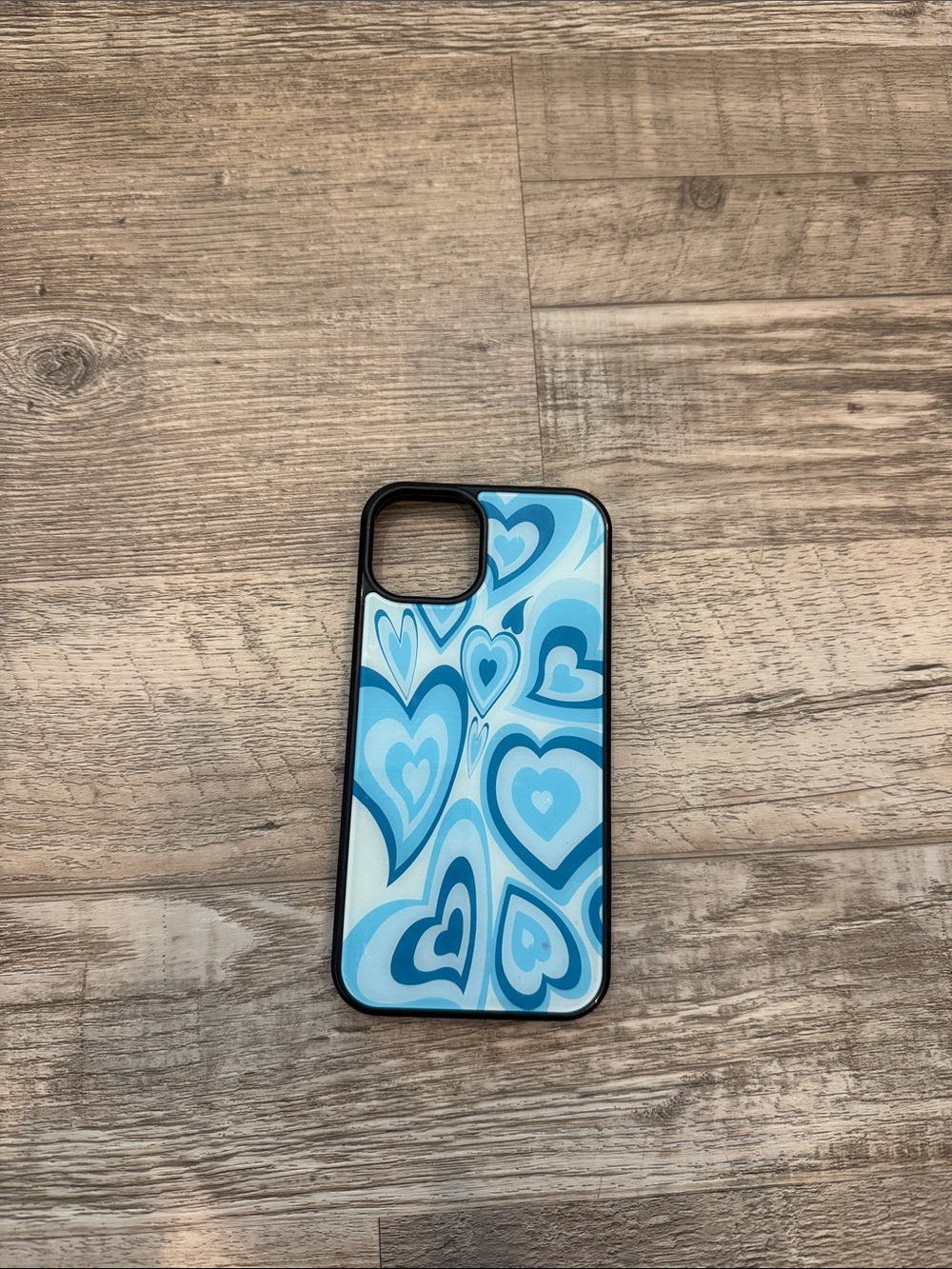 Amazon Blue Heart Pattern Phone Case